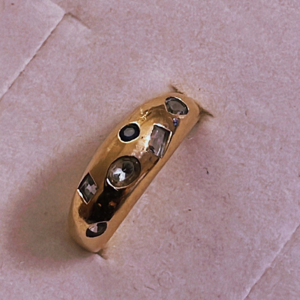 14k Mejuri Mosaic Gemstone Dôme Ring